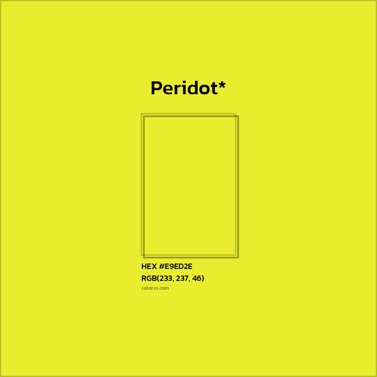 HEX #E9ED2E Color Name, Color Code, Palettes, Similar Paints, Images