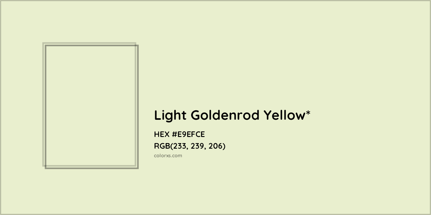 HEX #E9EFCE Color Name, Color Code, Palettes, Similar Paints, Images