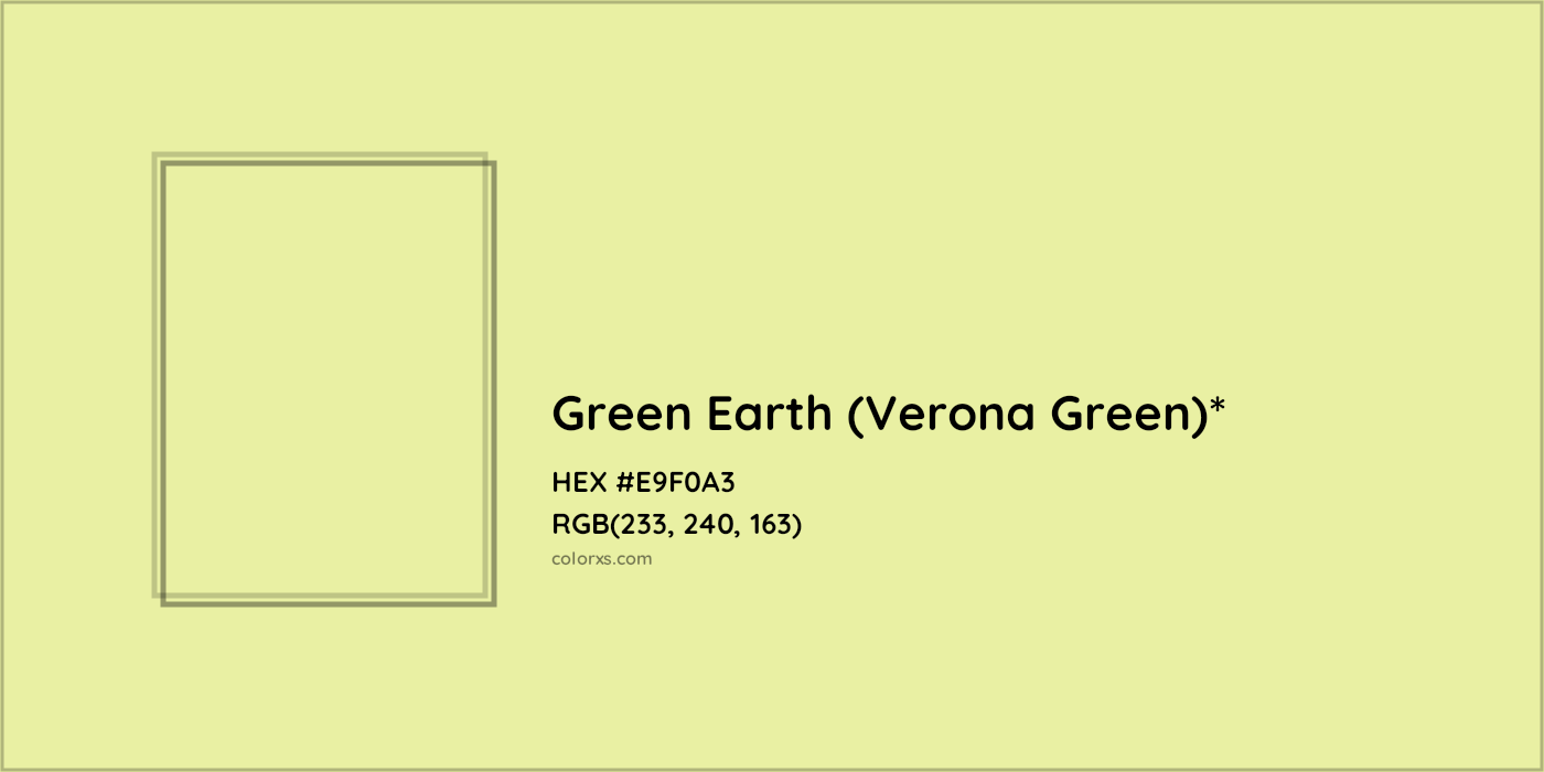 HEX #E9F0A3 Color Name, Color Code, Palettes, Similar Paints, Images