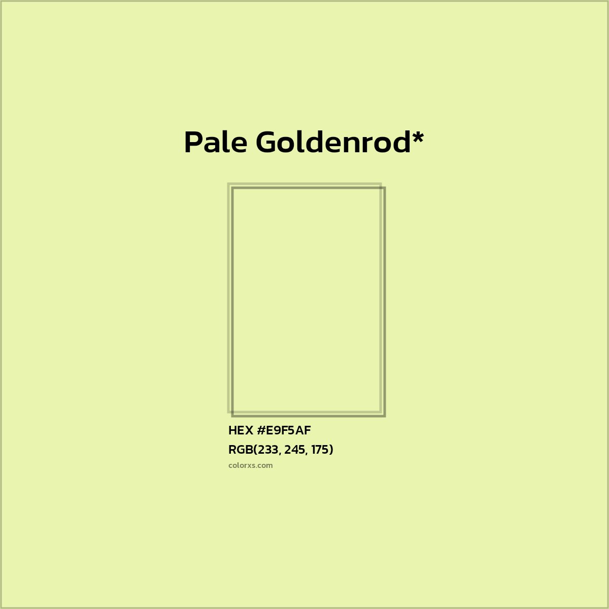 HEX #E9F5AF Color Name, Color Code, Palettes, Similar Paints, Images
