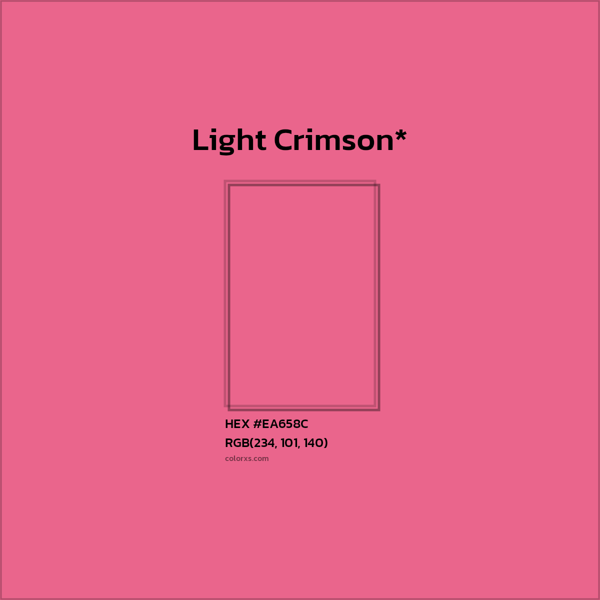 HEX #EA658C Color Name, Color Code, Palettes, Similar Paints, Images