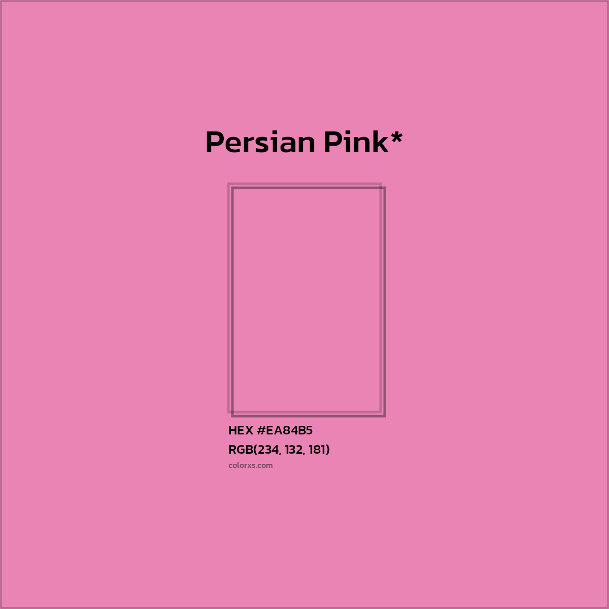 HEX #EA84B5 Color Name, Color Code, Palettes, Similar Paints, Images