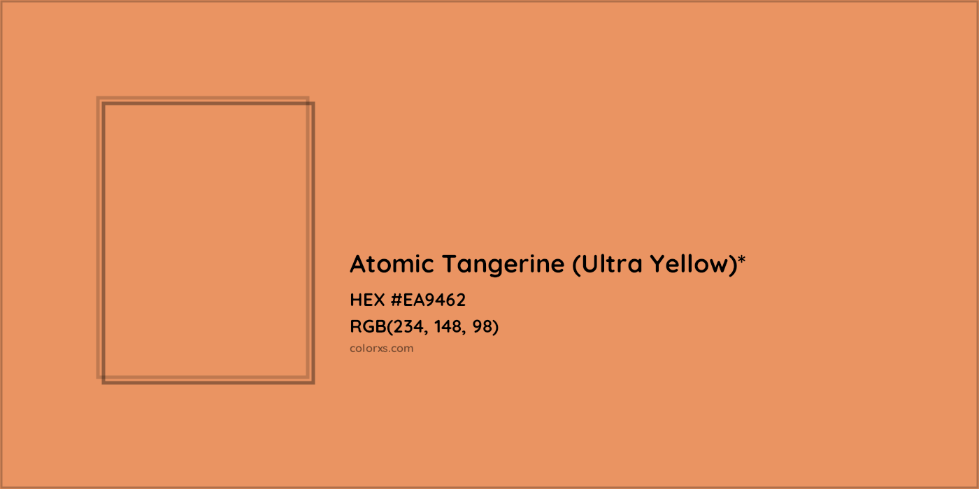 HEX #EA9462 Color Name, Color Code, Palettes, Similar Paints, Images