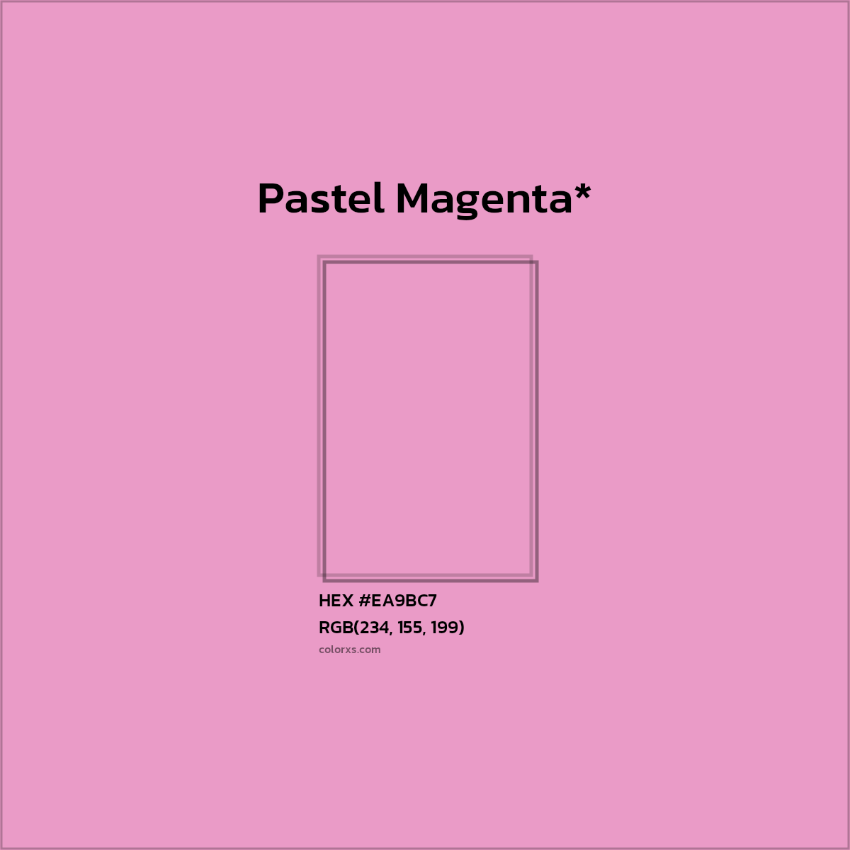 HEX #EA9BC7 Color Name, Color Code, Palettes, Similar Paints, Images