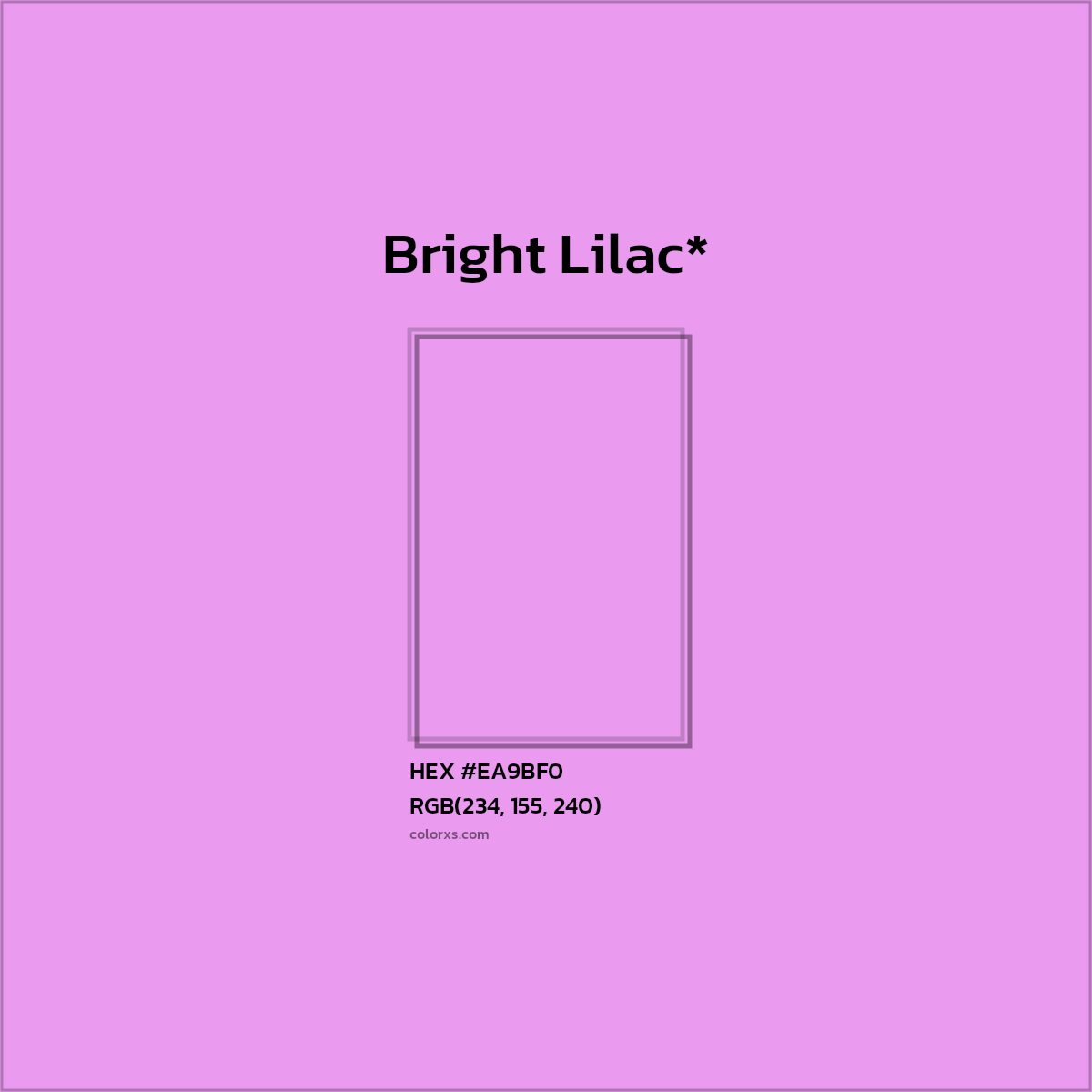 HEX #EA9BF0 Color Name, Color Code, Palettes, Similar Paints, Images