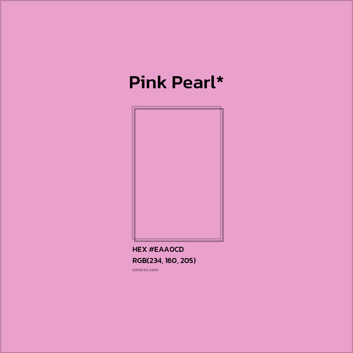 HEX #EAA0CD Color Name, Color Code, Palettes, Similar Paints, Images