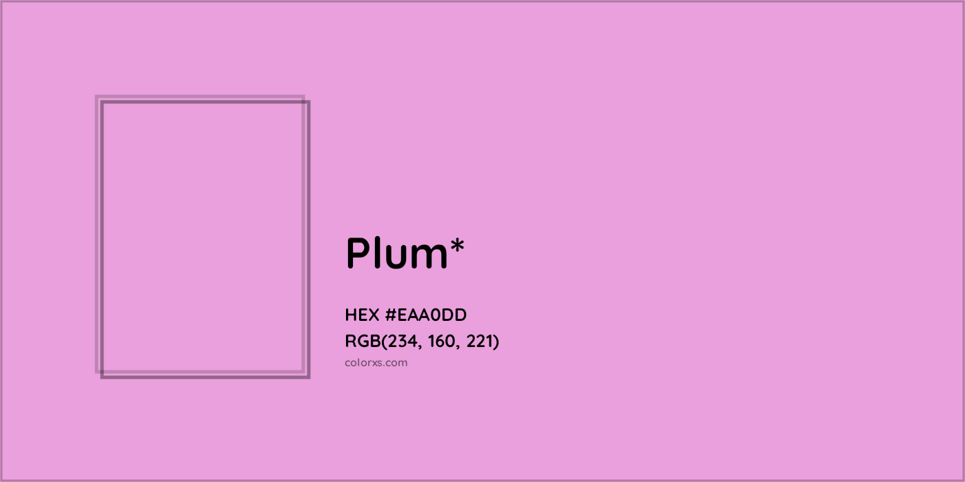 HEX #EAA0DD Color Name, Color Code, Palettes, Similar Paints, Images