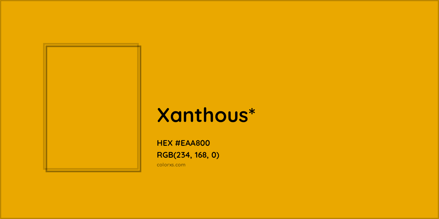 HEX #EAA800 Color Name, Color Code, Palettes, Similar Paints, Images