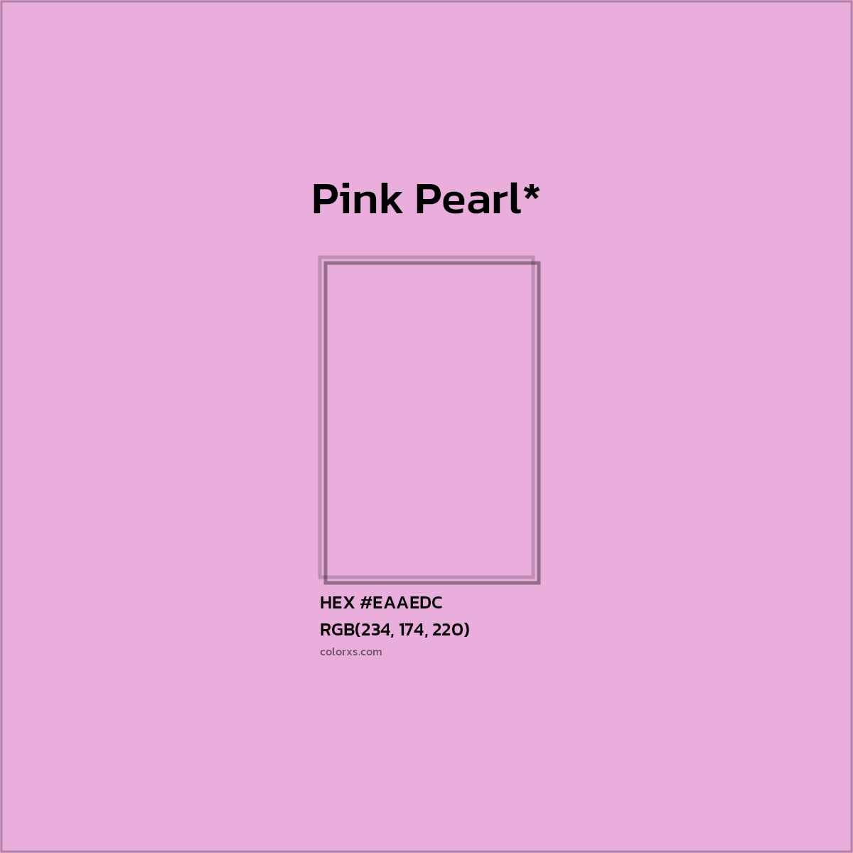 HEX #EAAEDC Color Name, Color Code, Palettes, Similar Paints, Images