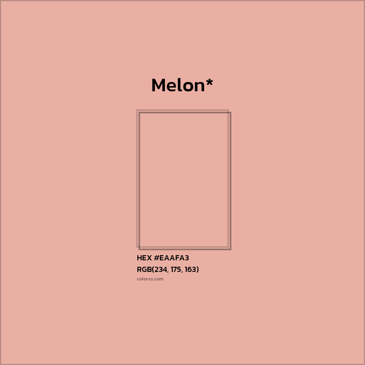 HEX #EAAFA3 Color Name, Color Code, Palettes, Similar Paints, Images