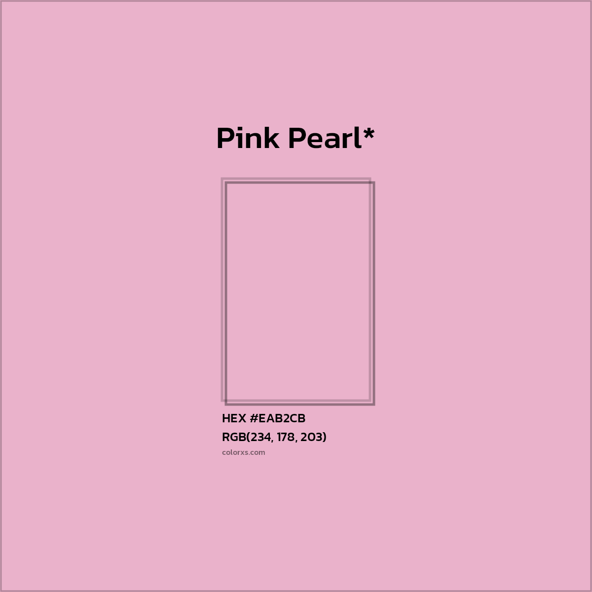 HEX #EAB2CB Color Name, Color Code, Palettes, Similar Paints, Images