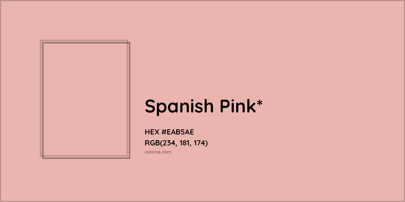 HEX #EAB5AE Color Name, Color Code, Palettes, Similar Paints, Images
