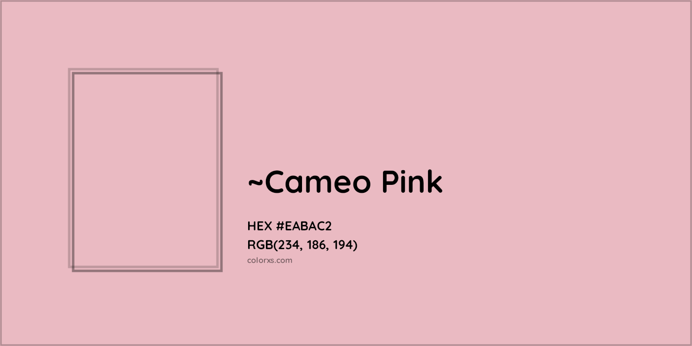 HEX #EABAC2 Color Name, Color Code, Palettes, Similar Paints, Images