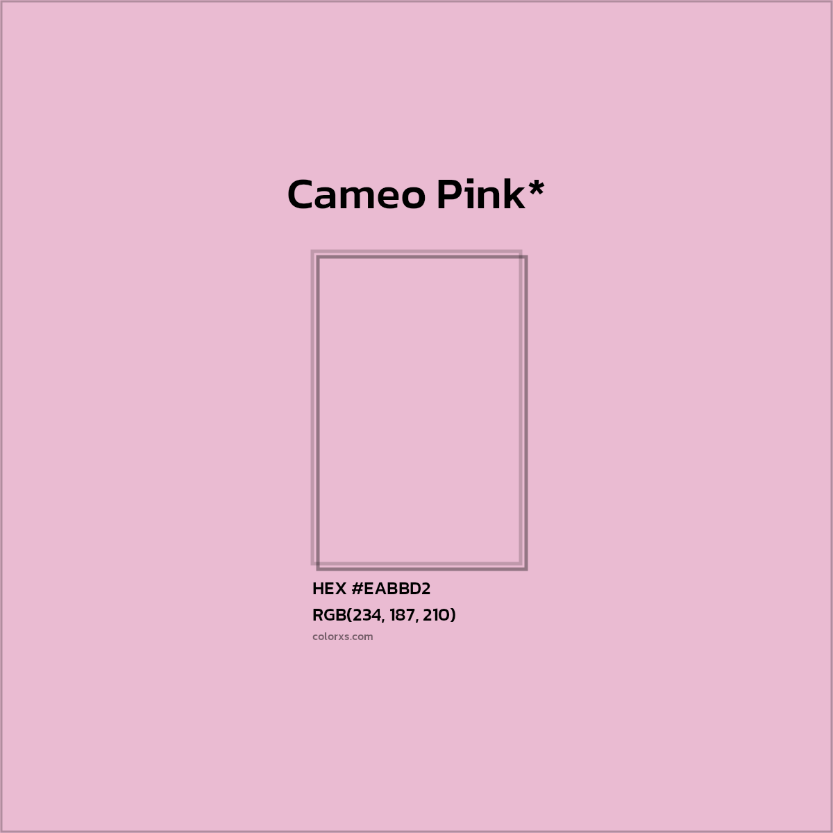HEX #EABBD2 Color Name, Color Code, Palettes, Similar Paints, Images