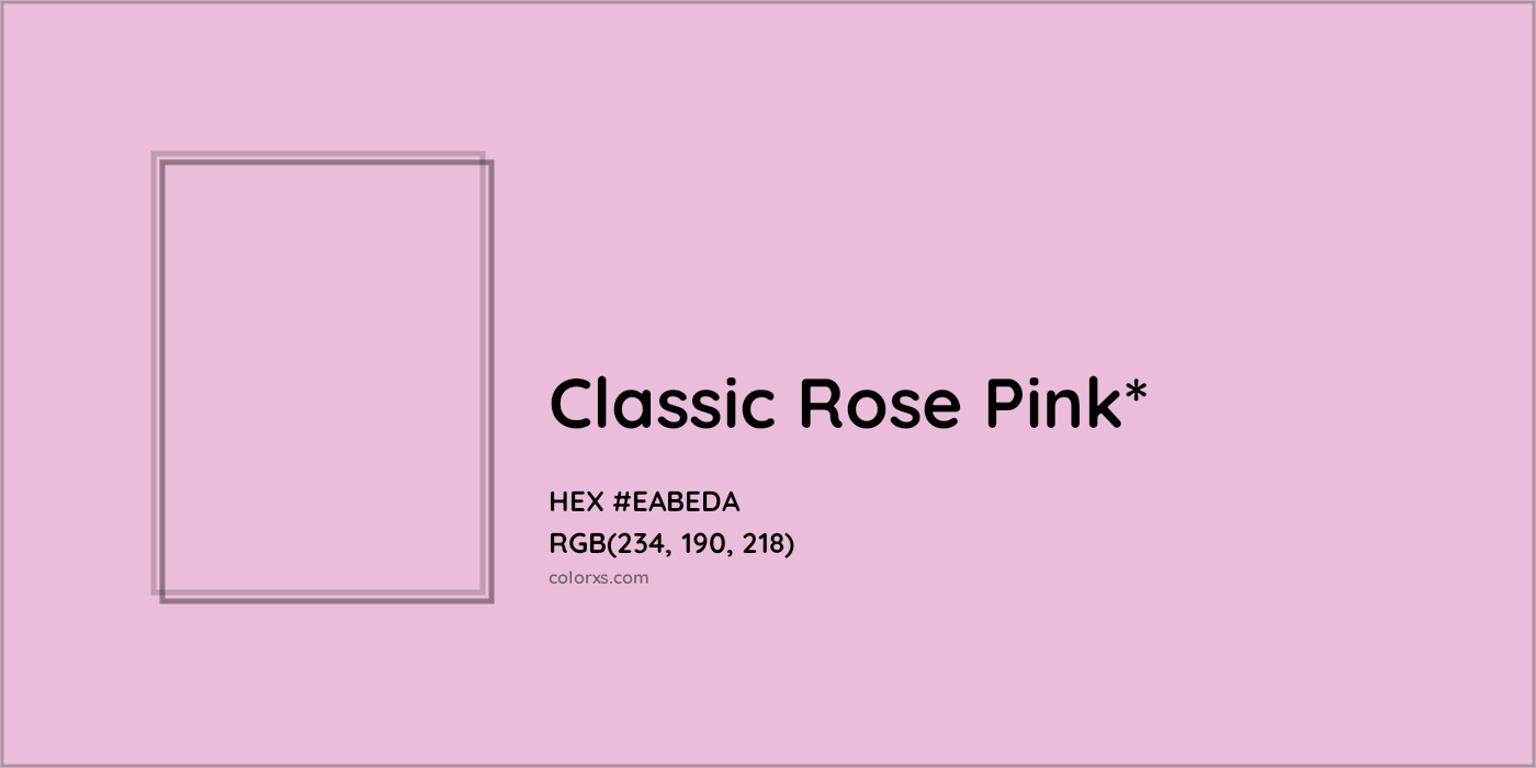 HEX #EABEDA Color Name, Color Code, Palettes, Similar Paints, Images