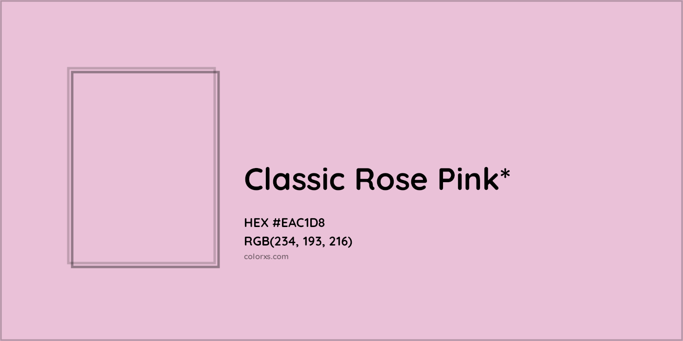 HEX #EAC1D8 Color Name, Color Code, Palettes, Similar Paints, Images