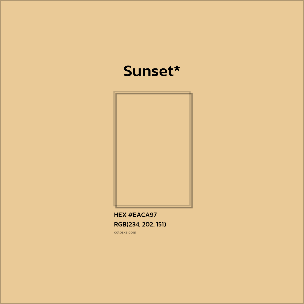 HEX #EACA97 Color Name, Color Code, Palettes, Similar Paints, Images