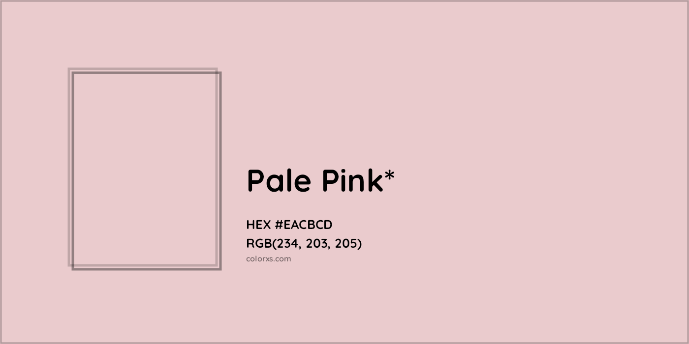 HEX #EACBCD Color Name, Color Code, Palettes, Similar Paints, Images