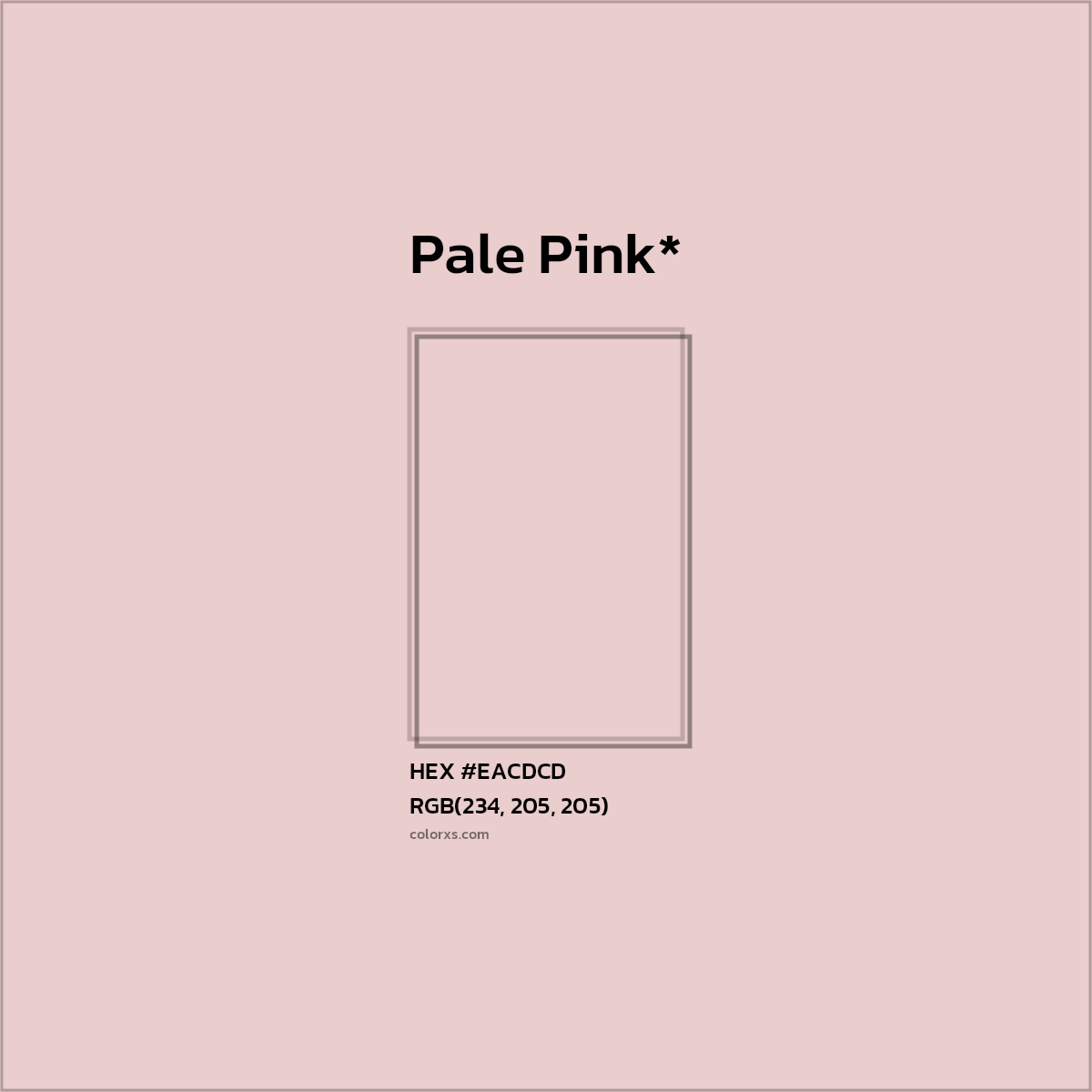 HEX #EACDCD Color Name, Color Code, Palettes, Similar Paints, Images