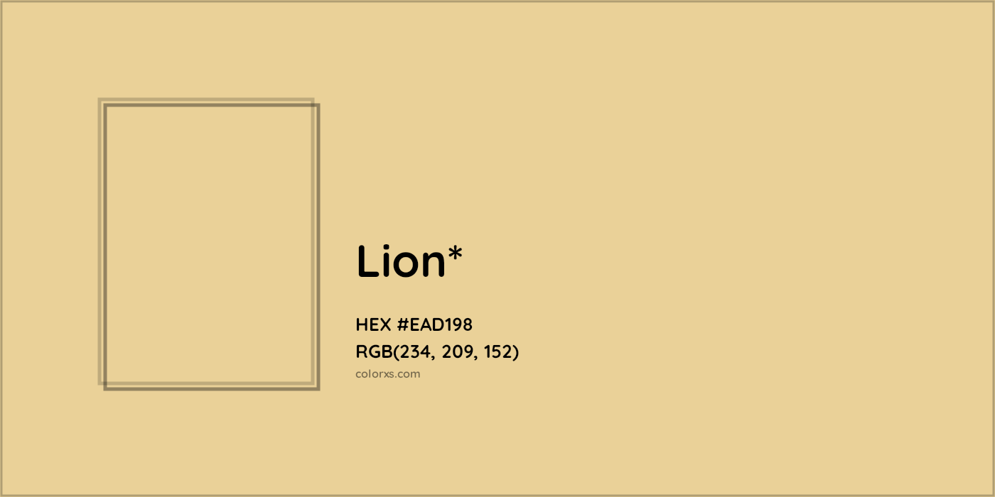 HEX #EAD198 Color Name, Color Code, Palettes, Similar Paints, Images
