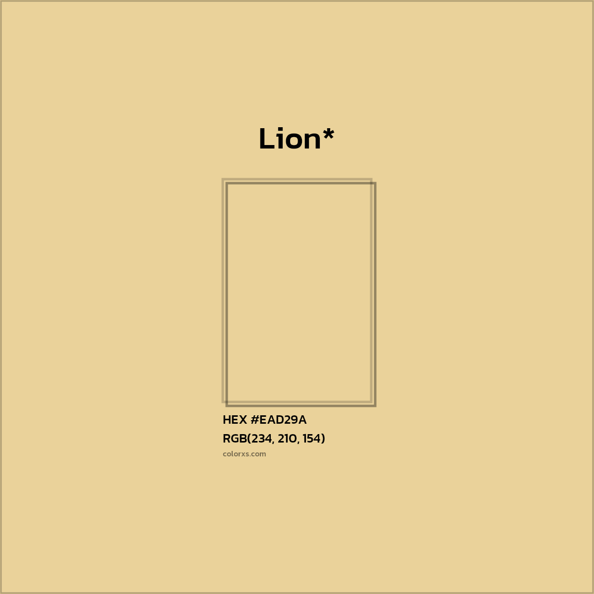HEX #EAD29A Color Name, Color Code, Palettes, Similar Paints, Images