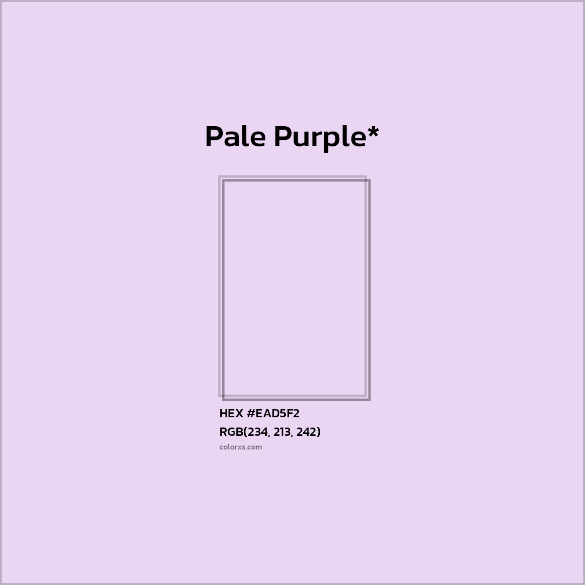 HEX #EAD5F2 Color Name, Color Code, Palettes, Similar Paints, Images