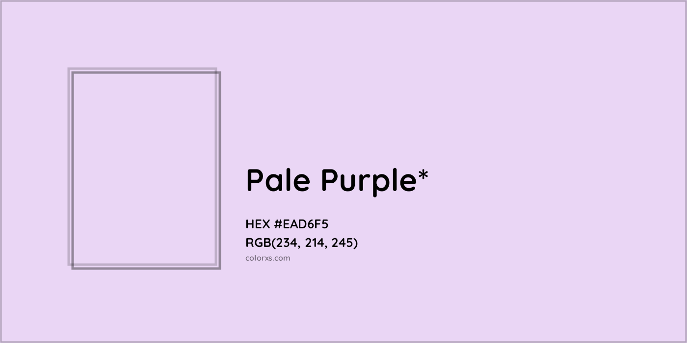 HEX #EAD6F5 Color Name, Color Code, Palettes, Similar Paints, Images