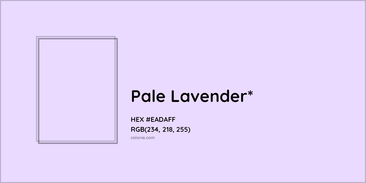 HEX #EADAFF Color Name, Color Code, Palettes, Similar Paints, Images