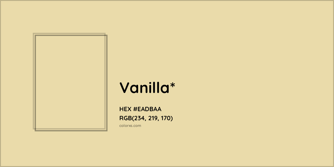 HEX #EADBAA Color Name, Color Code, Palettes, Similar Paints, Images