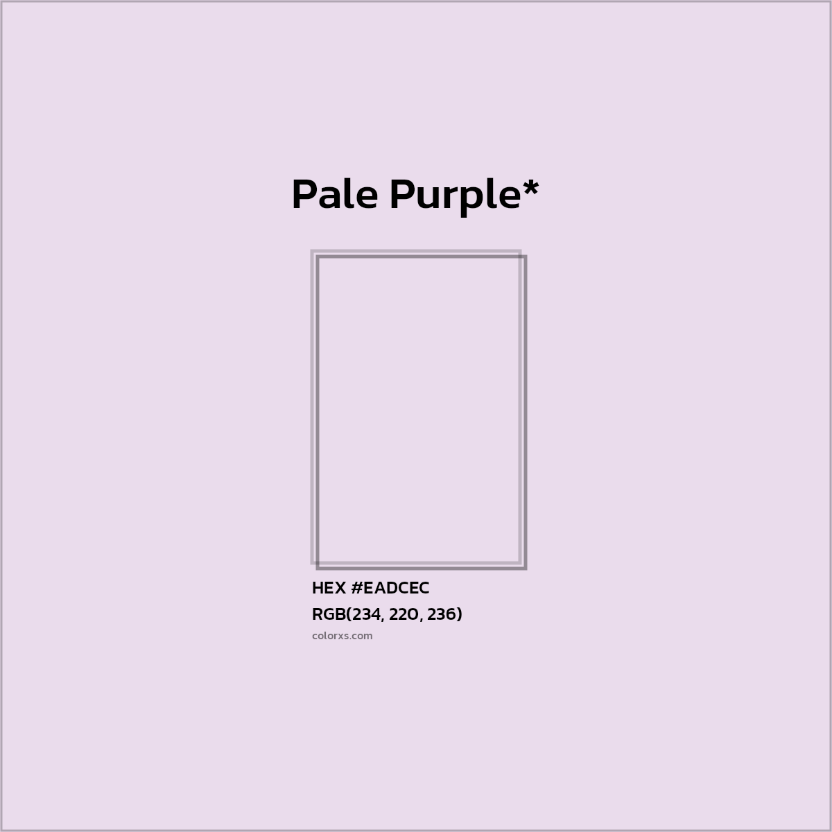 HEX #EADCEC Color Name, Color Code, Palettes, Similar Paints, Images