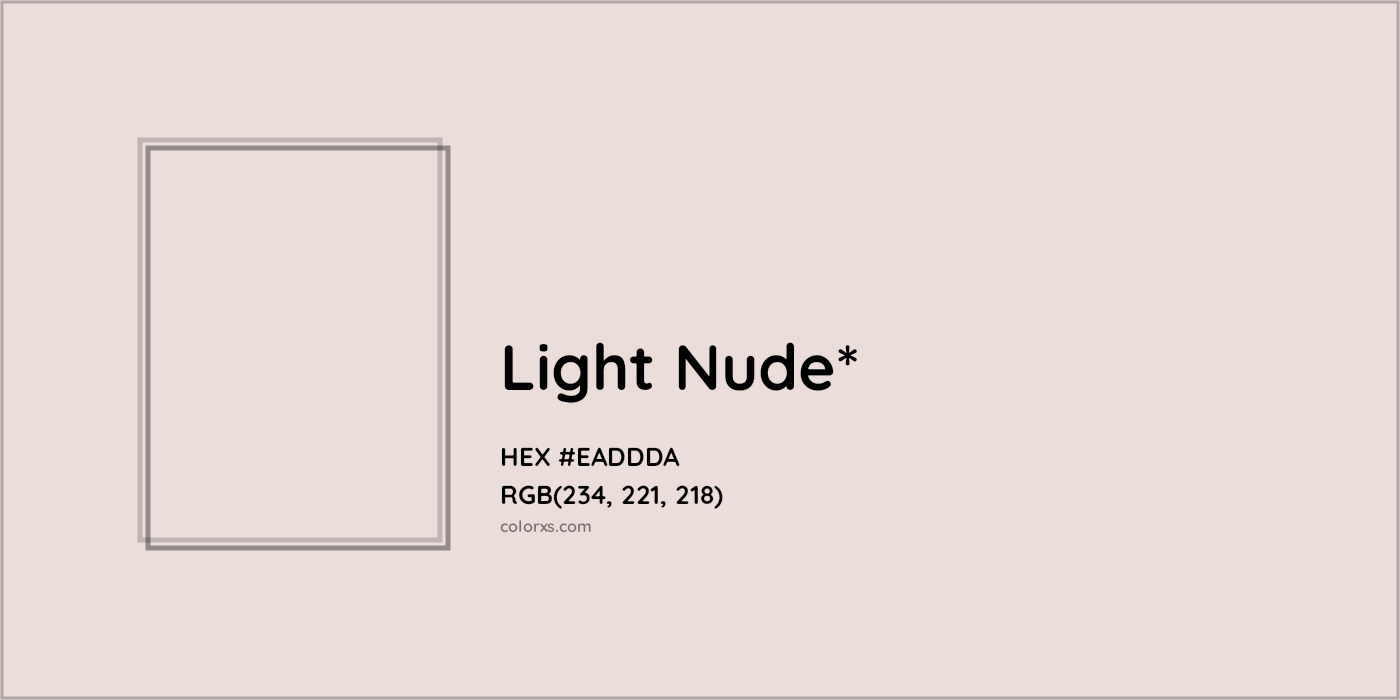 HEX #EADDDA Color Name, Color Code, Palettes, Similar Paints, Images