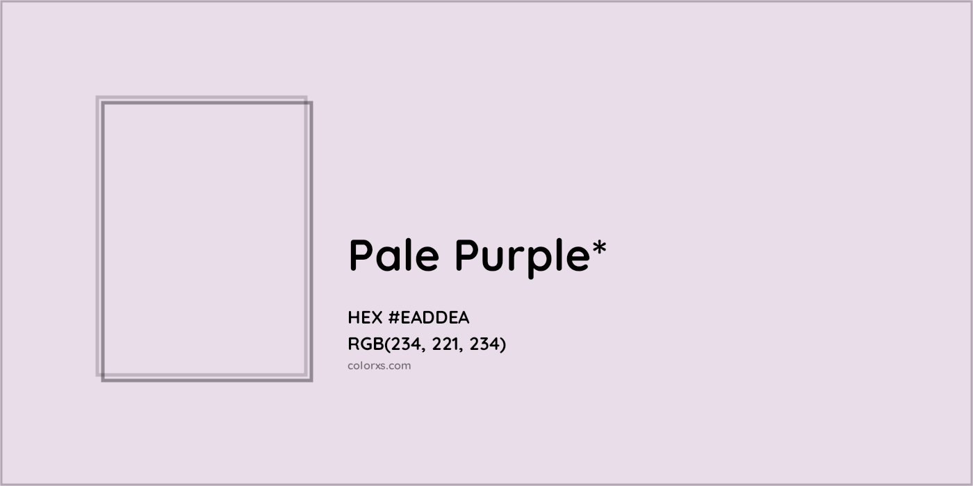 HEX #EADDEA Color Name, Color Code, Palettes, Similar Paints, Images