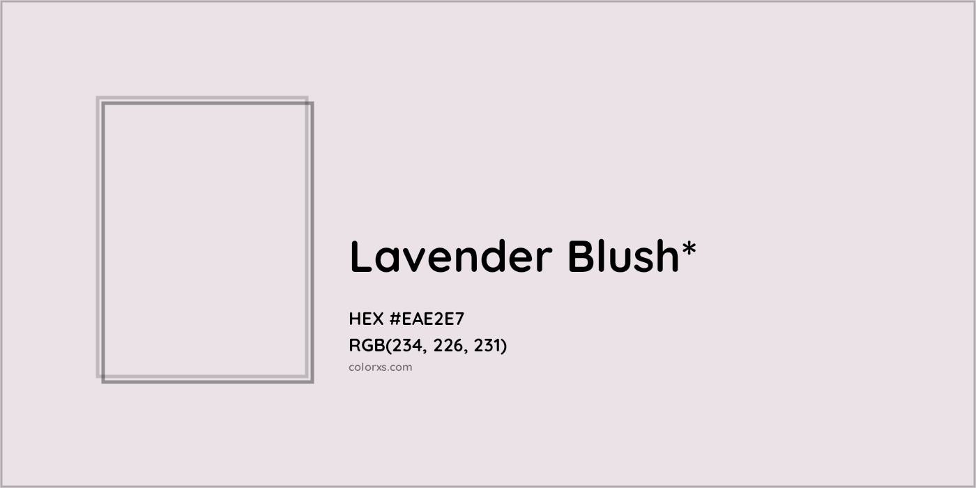 HEX #EAE2E7 Color Name, Color Code, Palettes, Similar Paints, Images