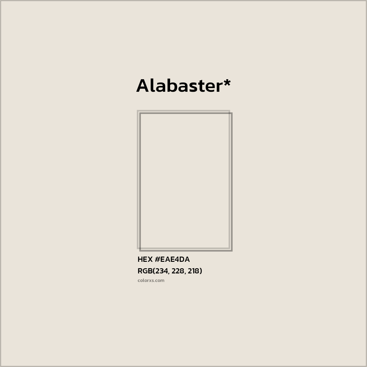 HEX #EAE4DA Color Name, Color Code, Palettes, Similar Paints, Images