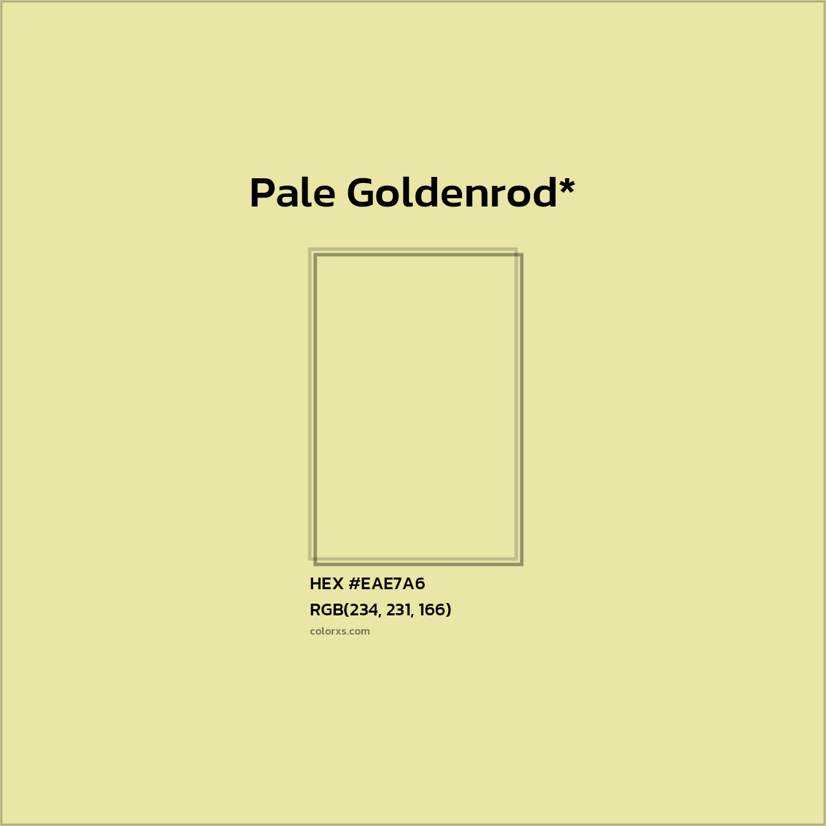 HEX #EAE7A6 Color Name, Color Code, Palettes, Similar Paints, Images