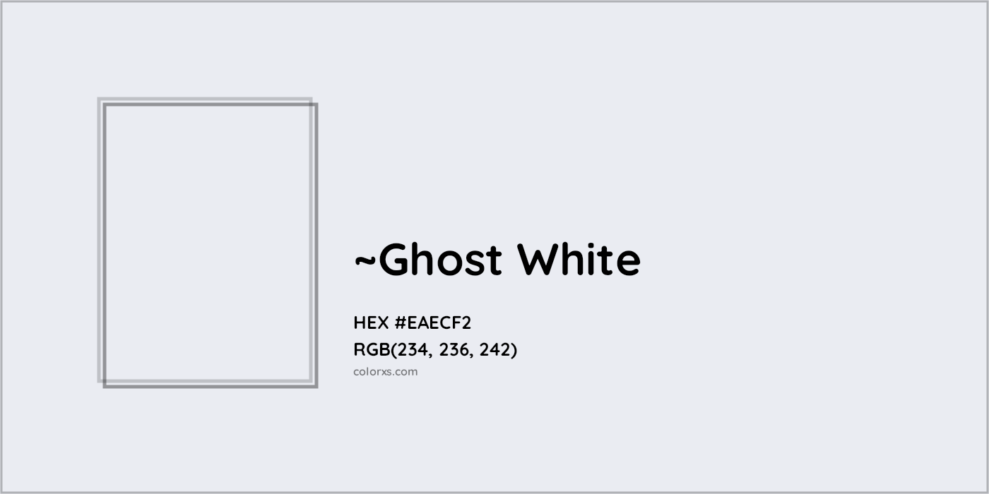HEX #EAECF2 Color Name, Color Code, Palettes, Similar Paints, Images