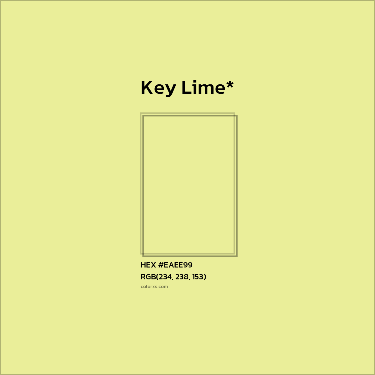 HEX #EAEE99 Color Name, Color Code, Palettes, Similar Paints, Images