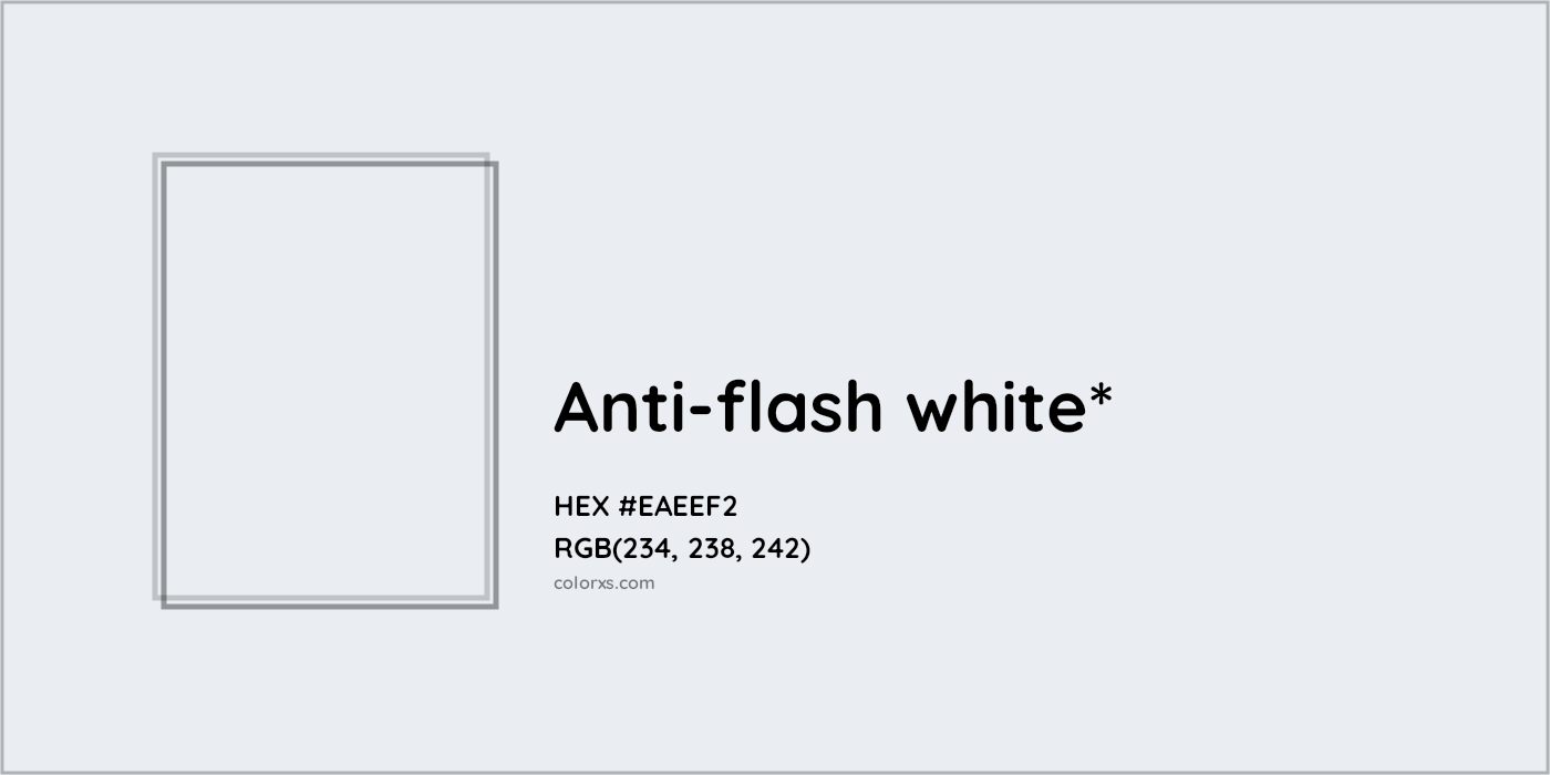 HEX #EAEEF2 Color Name, Color Code, Palettes, Similar Paints, Images