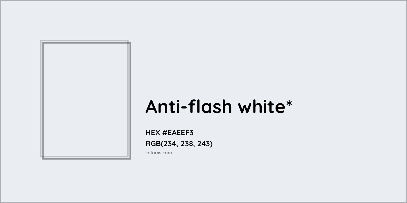 HEX #EAEEF3 Color Name, Color Code, Palettes, Similar Paints, Images