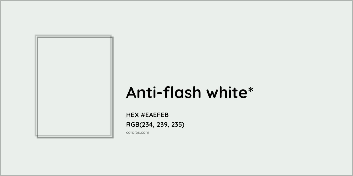 HEX #EAEFEB Color Name, Color Code, Palettes, Similar Paints, Images