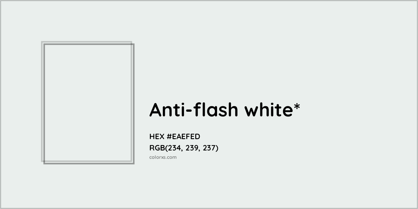 HEX #EAEFED Color Name, Color Code, Palettes, Similar Paints, Images