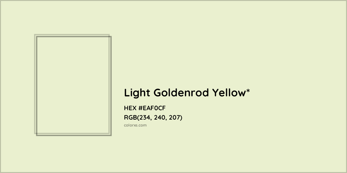 HEX #EAF0CF Color Name, Color Code, Palettes, Similar Paints, Images