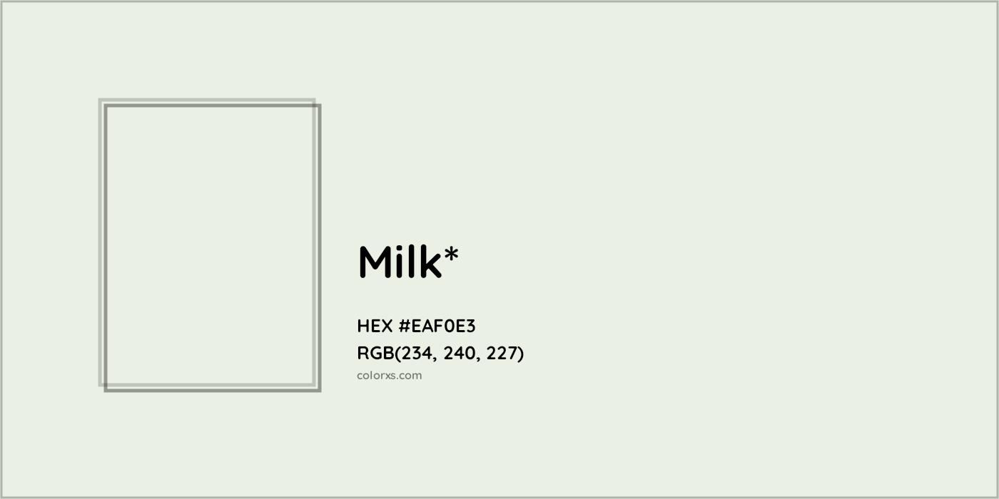 HEX #EAF0E3 Color Name, Color Code, Palettes, Similar Paints, Images
