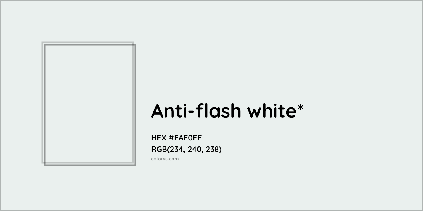 HEX #EAF0EE Color Name, Color Code, Palettes, Similar Paints, Images