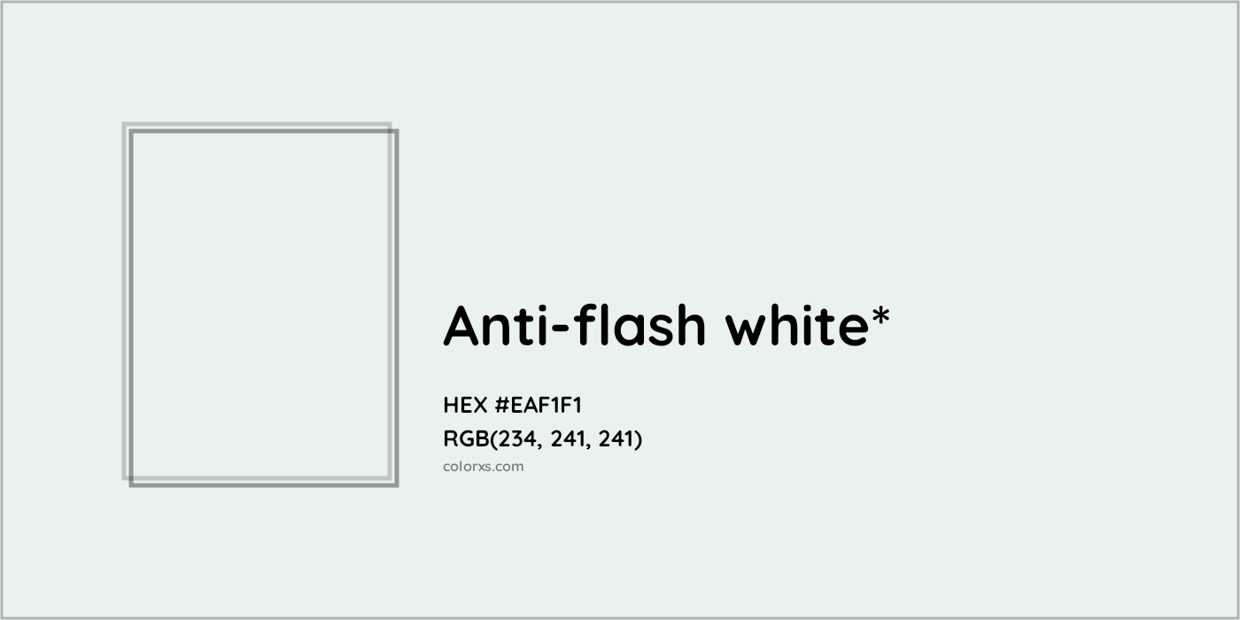 HEX #EAF1F1 Color Name, Color Code, Palettes, Similar Paints, Images