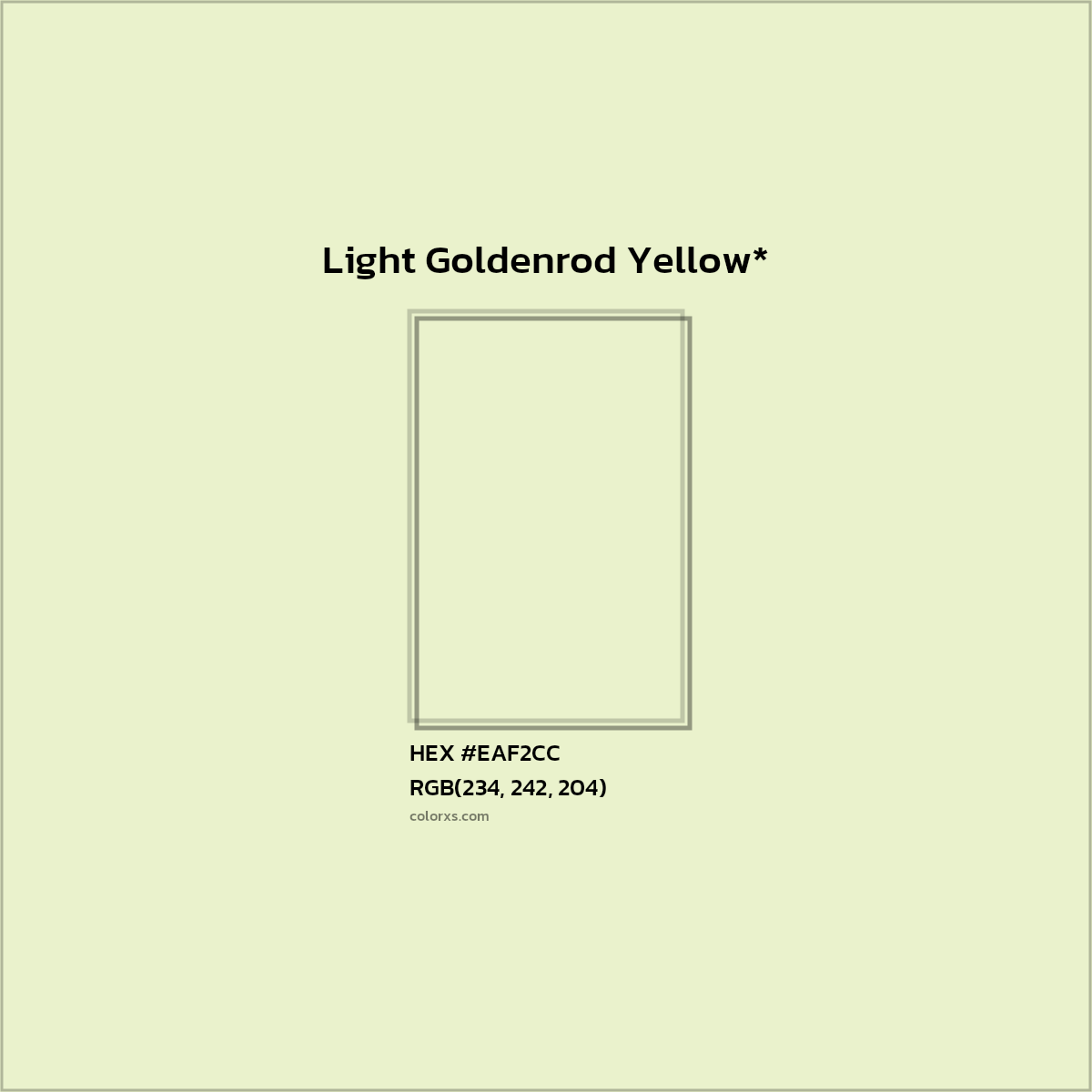 HEX #EAF2CC Color Name, Color Code, Palettes, Similar Paints, Images