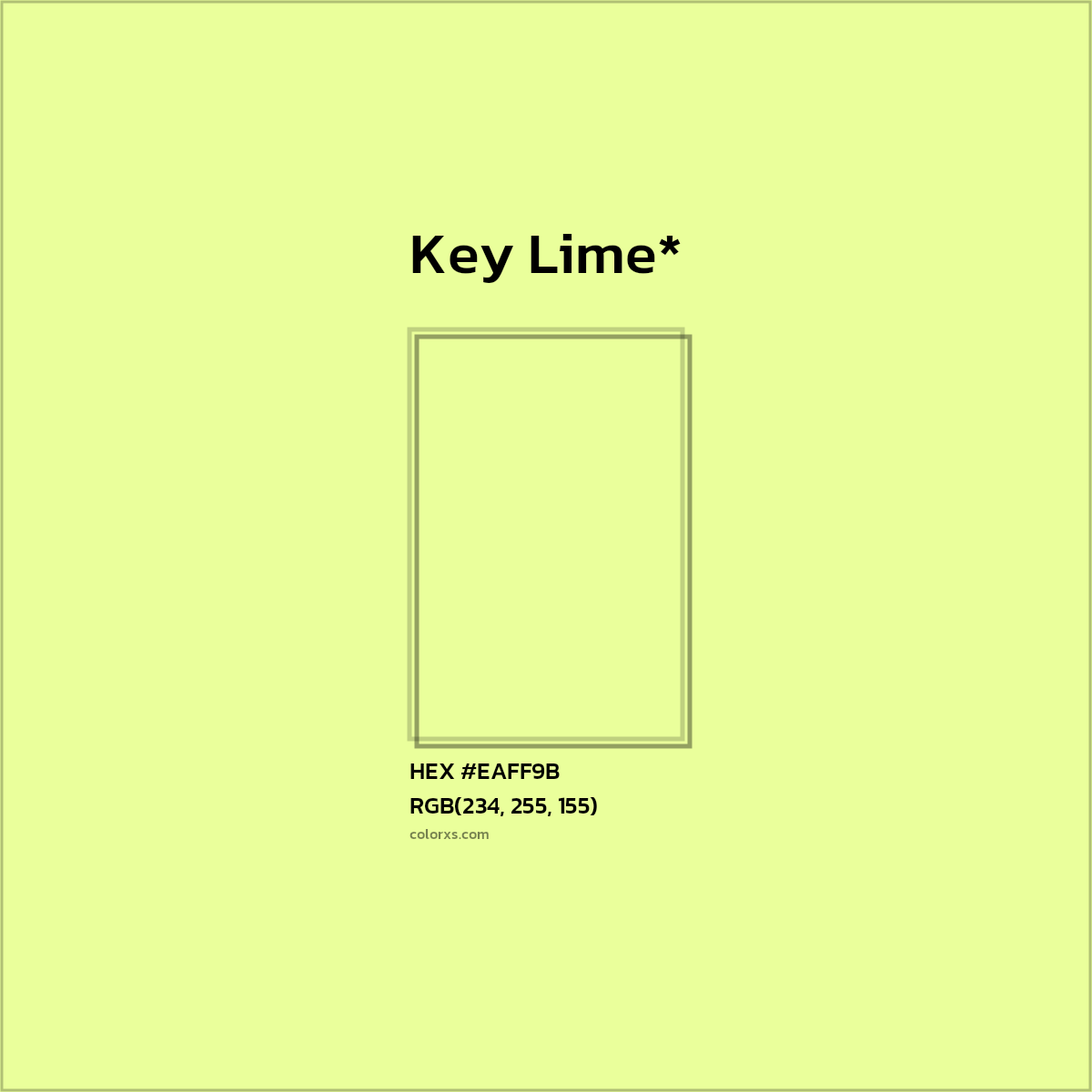 HEX #EAFF9B Color Name, Color Code, Palettes, Similar Paints, Images