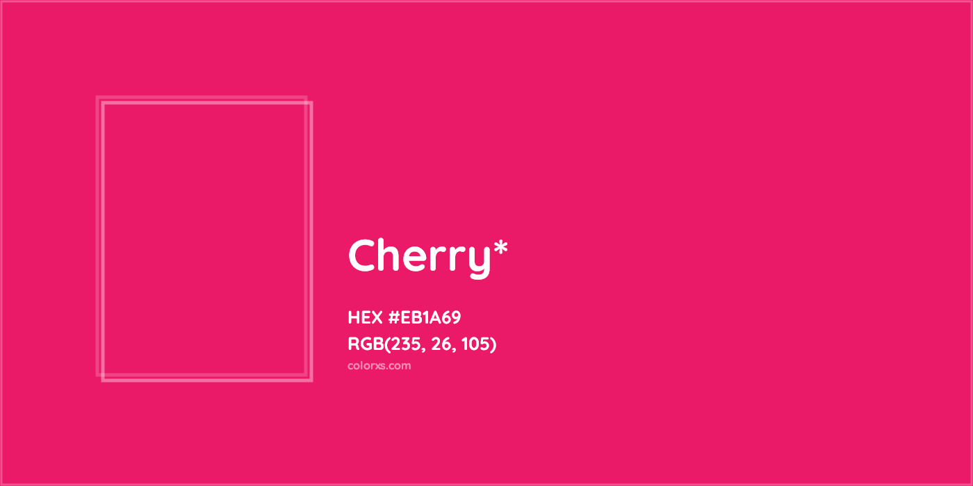 HEX #EB1A69 Color Name, Color Code, Palettes, Similar Paints, Images