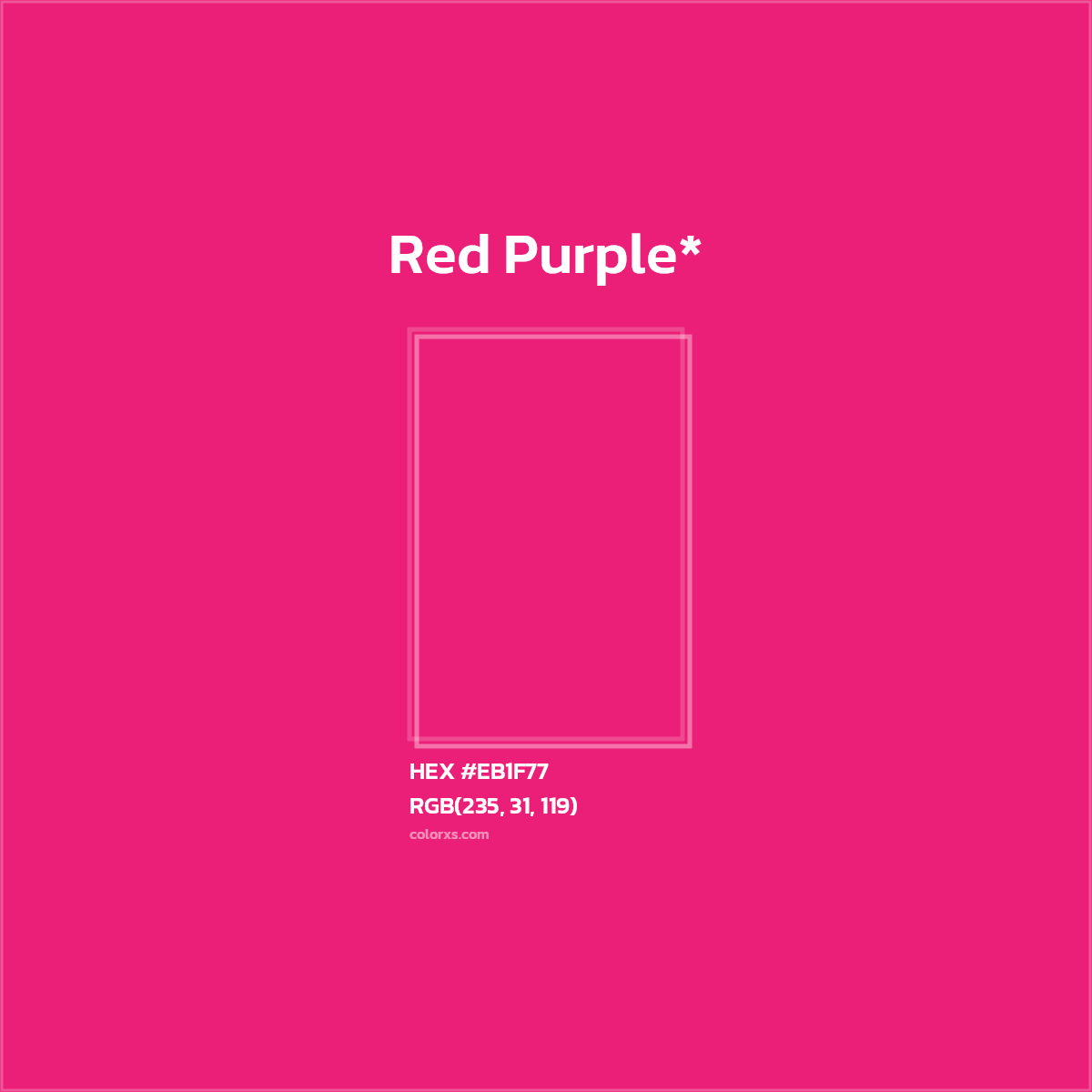 HEX #EB1F77 Color Name, Color Code, Palettes, Similar Paints, Images