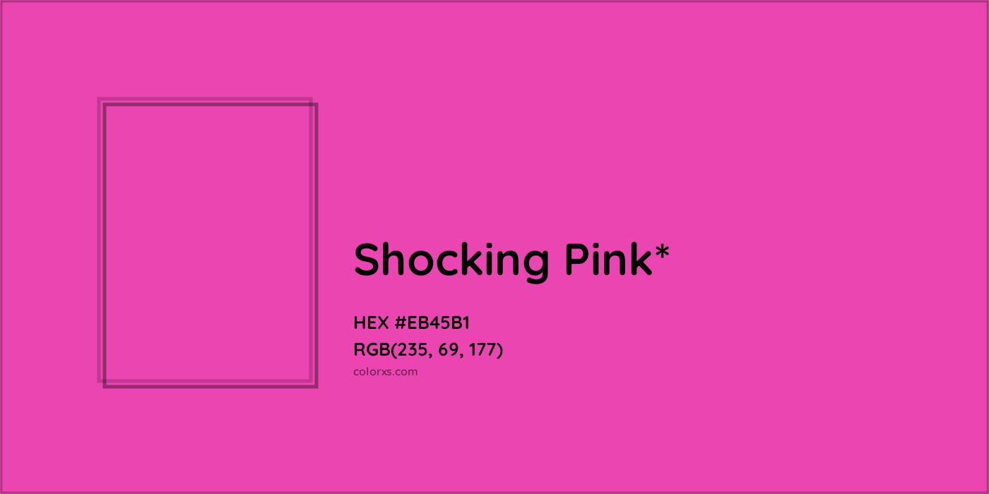 HEX #EB45B1 Color Name, Color Code, Palettes, Similar Paints, Images